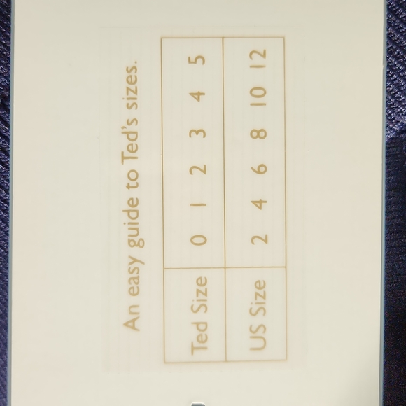 Ted Baker Blue Stef Scallop Detail Skirt Blue Navy. Size 1/US 4 - Picture 4 of 11